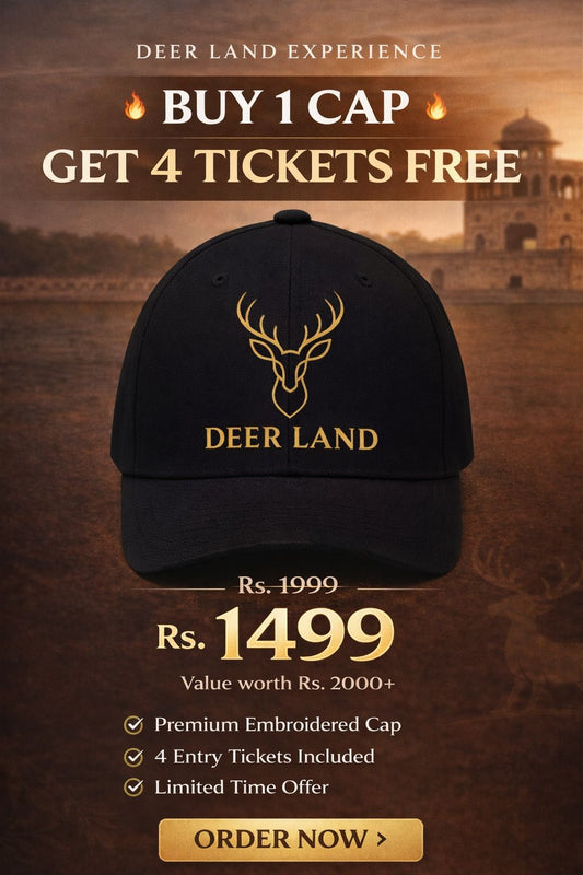 Deer Land Hiran Minar Official Cap with 4 Free Entry Tickets